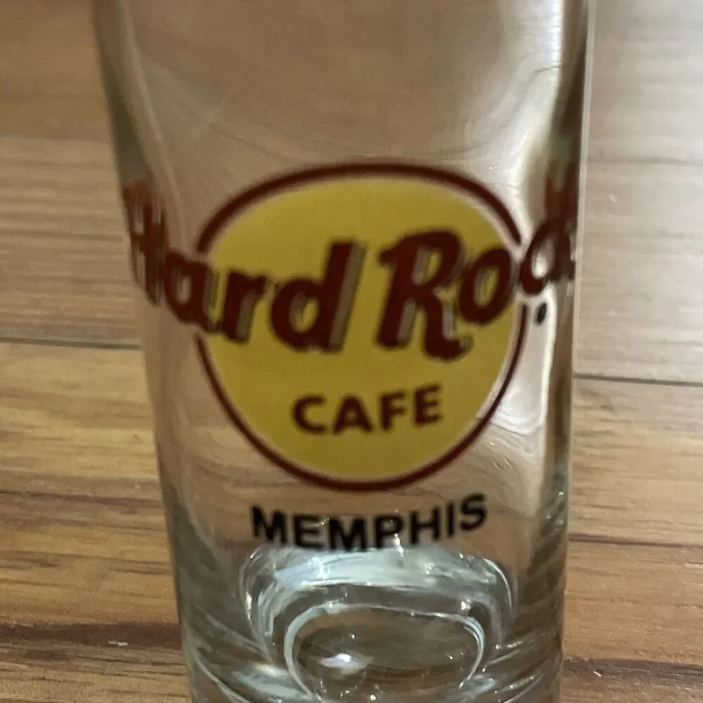 Hard Rock Cafe Memphis Shot Glass Shooter 4x1.5 in